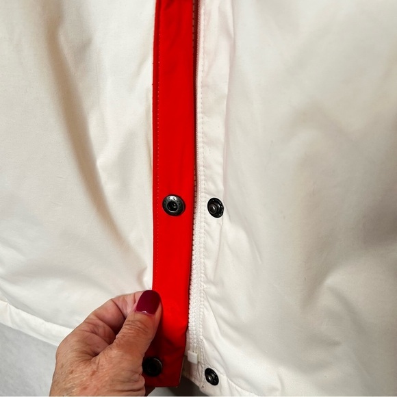 Columbia Off White/Orange Omni Shield Water Resistant Full Zip/Snap Closure XL - Picture 9 of 16